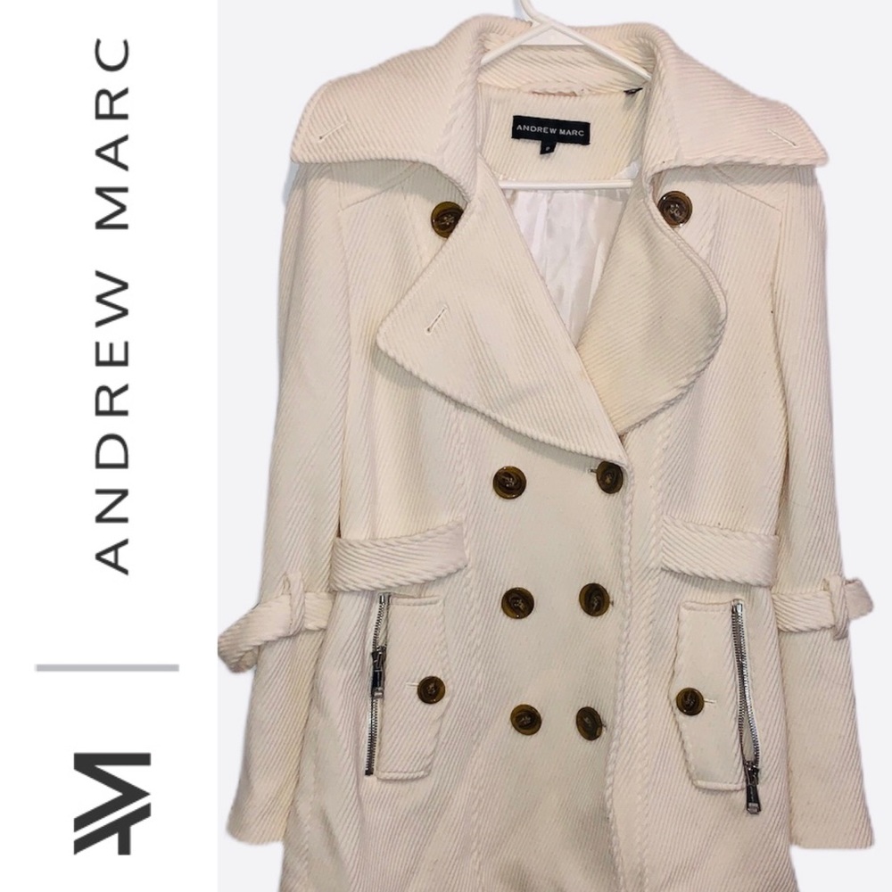 ✨ Andrew Marc Coat With Zippers, Buttons a…